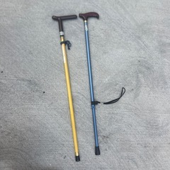 調整可能なアルミ製杖 2本セットの画像
