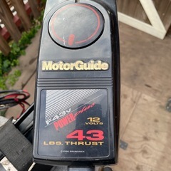 引き取り限定　モーターガイド　F43V パワープラス　レンタル用バウデッキ付きの画像