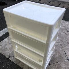 4段プラケース 衣類収納 店頭販売 南区花畑の画像