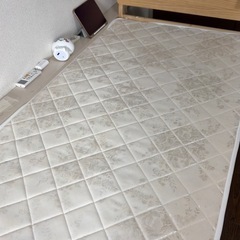 シングルベッドフレーム＋マットレスセット 引き取り限定 1月中優先の画像