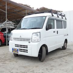■461★三菱　ミニキャブバン　660M（令和1年）★ルーフキャリア付き★自社ローン★金利無し★通過率９０％★車体だけ販売できる★来店不要で買える★リモート商談できる★神奈川県厚木市発★業者なので安心★カスタムも車検もできます★の画像