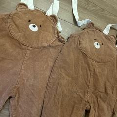 80センチ、90センチ　くまカバーオールの画像