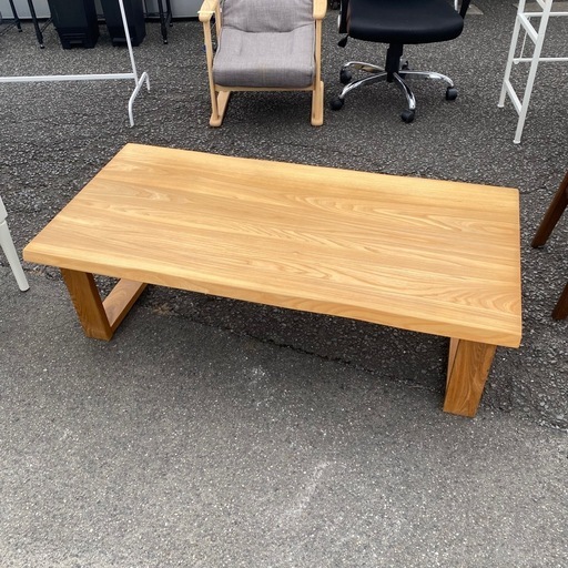 木製センターテーブルローテーブル茶リサイクルショップ朝霞市