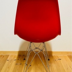 【2脚セット】チェア　赤　椅子の画像