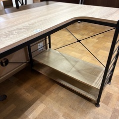 【ジャングル深井店】★パソコンデスク ナチュラル 机 学習机 事務机 家具 簡易クリーニング済 堺市 深井 【FU3158】の画像