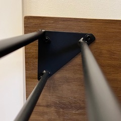 ワークデスク　デスク　机　ウォルナット　アイアンレッグ　テーブルの画像