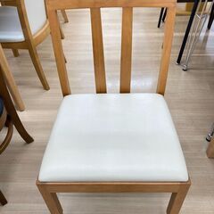 A-1007【リユースのサカイ野々市店】ジモティ来店特価‼ ２人用ダイニングセット 木製 ホワイト×ブラウン クリーニング済みの画像