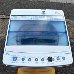 洗濯機 ハイアール 2019年 JW-C55 5.5㎏ 家事家電 せんたくき 参考価格24,130円【安心の3ヶ月保証・送料に設置費込み】🚚自社配送時💳代引き可🚚(現金、クレジット、スマホ決済対応)の画像