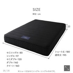 ほぼ未使用　RASIK (ラシク) 国産 ポケットコイル マットレス 『KIYORA キヨラ』の画像