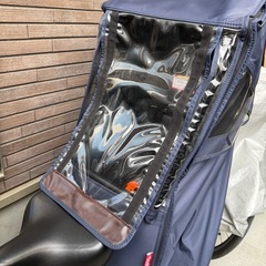 ママチャリ　チャイルドシート　レインカバーの画像