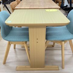 A-1008【リユースのサカイ野々市店】ジモティ来店特価‼ ２人用ダイニングセット 木製 ブラウン クリーニング済みの画像