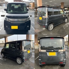 車検取り立て！スペーシア！カスタム！Sエネチャージ！4WD！ナビ！テレビ！エンスタ！スタッドレス！早い者勝ち！の画像