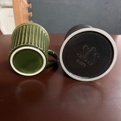 美濃焼 リンヌ グリーンとキントー (KINTO) SCS-S01 　マグカップ2個セットの画像