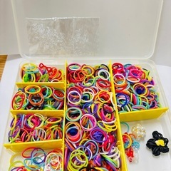 ルームバンドセット　レインボールーム　ブレスレスレット　アクセサリー　手作り　　　の画像