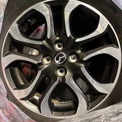 デミオ純正ホイール4本セットタイヤ付き　の画像