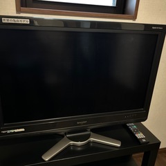 SHARP 液晶テレビ テレビ台セットの画像