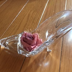 ガラスのくつ風　シンデレラ風　可愛い　インテリア　置物　海外土産の画像