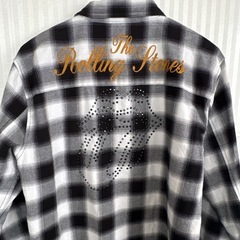 The Rolling Stones チェック柄長袖シャツの画像