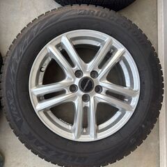 195 65 15　スタッドレス　ブリヂストン　VRX2　プリウス　タイヤホイールセット　2017の画像