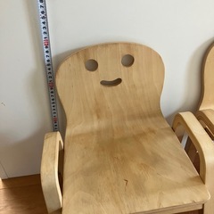 子供用イス　木製の画像