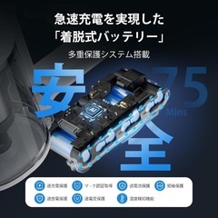 掃除機 スティッククリーナー LEDライト コードレス 新品未使用の画像