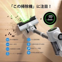 掃除機 スティッククリーナー LEDライト コードレス 新品未使用の画像