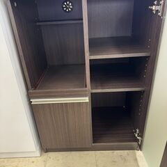J3428　【リユースのサカイ柏店】　　レンジ台　キッチンボード　収納　木製の画像