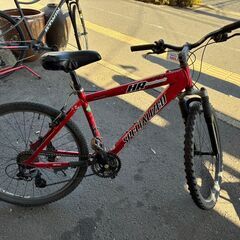 【リサイクルショップどりーむ荒田店】No.601 マウンテンバイク ベル〇 26インチ 赤の画像