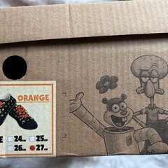27cm 定価1200円相当の伸縮替え紐のオマケ付き　　スポンジボブ  スニーカー の画像