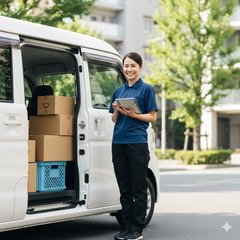 【日給1.5万〜】選べる配送スタイル🚚未経験歓迎！車両レンタル有/希望の場所で働けます✨の画像