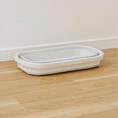 お値下げ✨定価1100円✨美品✨3COINS(スリーコインズ)  キャスター付き折りたためるバケツ：12Lの画像