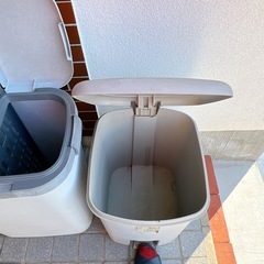 ごみ箱50L分別用&足踏み式 2点  の画像