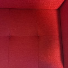 2人がけソファ 背面取り外し可能の画像