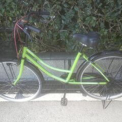 整備済み中古自転車　26インチ　税別￥7.980-　軽快車　グリーン1227の画像