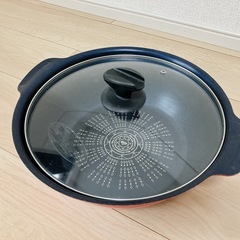 IH調理器　ブルーダイヤモンドコートIH対応ガラス蓋付の画像