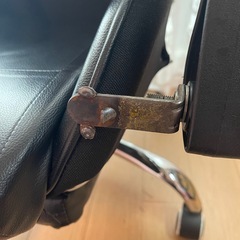 100円 ゲーミング チェア 黒 椅子 オットマン 草加市の画像