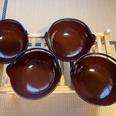 中古 トキワ やまが鍋 (茶ホーロー)　21ckの画像