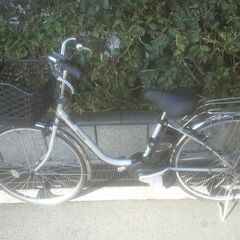 電動26インチ　税別￥36.182-　新基準パナソニックビビTX　8.9Ah 電動自転車　３ヶ月保証　シルバー1227の画像