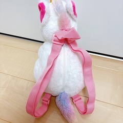 ふわふわ ユニコーンぬいぐるみリュックの画像