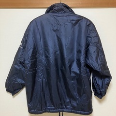 アシックス ウインドブレーカー ネイビー Lサイズ 防寒の画像