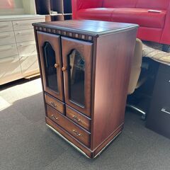 店頭引き渡し 中古 キャビネット 棚 レトロ アンテイーク 収納 家具の画像