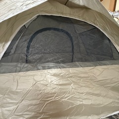 【新品】ワンタッチテント ドーム型 3-4人用 キャンプ アウトドア ベージュの画像