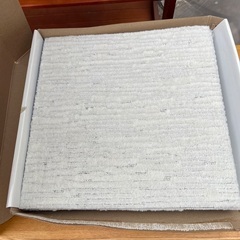 ニトリ未使用品　地球にやさしいタイルカーペット6枚ホワイトの画像