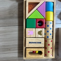 オモチャ　しゅっぽ　チャレンジ　ミキハウス積み木　トーマスブロックの画像