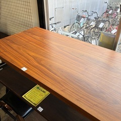【ジャングル深井店】★昇降テーブル ブラウン 茶 テーブル 家具 簡易クリーニング済 堺市 深井 【FU3160】の画像