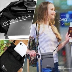 旅行に✈️防水/スキミング/リバーシブル✨2Wayショルダーポーチの画像