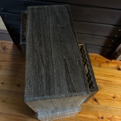 　和風の収納整理棚2セットの画像