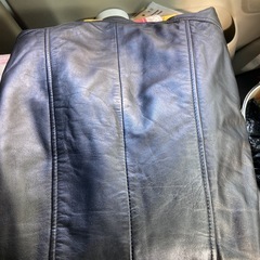 American college USA羊皮　フード付きジャンパーＸLの画像