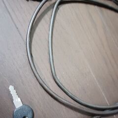 自転車 ワイヤーロック 鍵2個付き の画像