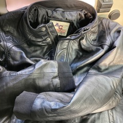 American college USA羊皮　フード付きジャンパーＸLの画像